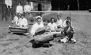 Java: Javanese musicians, 1913