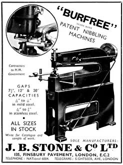 Nibbling: J.B.Stone Burfree Nibbling Machines