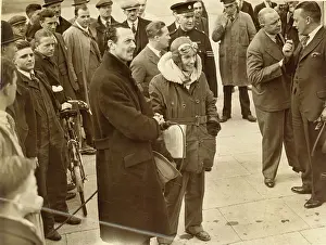 Batten: Jean Batten on her arrival at Croydon