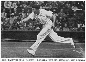 Borotra: Jean Borotra in action