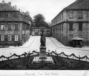 Bayreuth: Jean-Paul-Monument in Bayreuth, around 1900