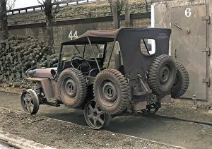 Jeep undergoing repair