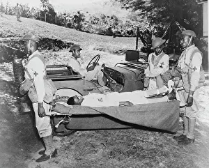 Ambulance: Jeep used as a field ambulance by U.S. troops