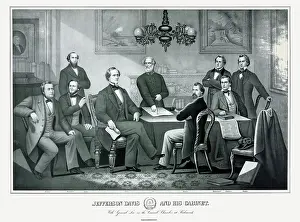 Stephens: Jefferson Davis and his cabinet, with General