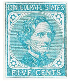 Confederacy: Jefferson Davis, Confederate Postage Stamp