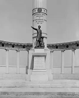 Supremacist: Jefferson Davis Memorial on Monument Avenue