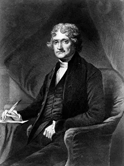 Chappel: Jefferson, Thomas, 2.4.1743 - 4.7.1826, third