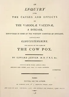 Jenners: Jenner's Inquiry into the Causes and Effects of (smallpox)