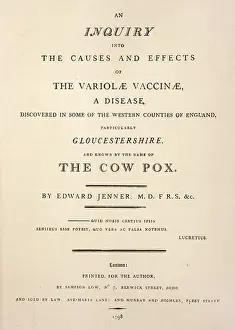 Jenner: Jenner's Inquiry into the Causes and Effects of (smallpox)