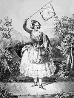 Fille: Jenny Lind (1820-1887) in poster for the ?