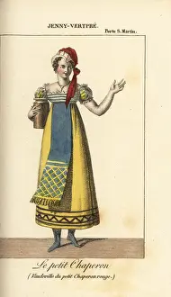 Almanach: Jenny Vertpre as Le petit chaperon in the
