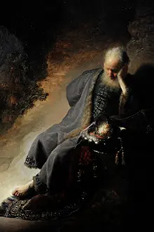 Rembrandt: Jeremiah... Destruction of Jerusalem, by Rembrandt