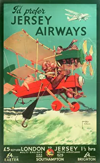 Pounds: Jersey Airways Poster