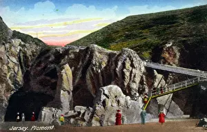 Stair: Jersey, Channel Islands - Plemont Beach, Sandy Cove