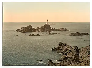 Corbiere: Jersey, Corbiere Lighthouse, I, Channel Islands, England