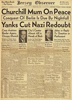 Folke: Jersey Observer front page US Army in Austria