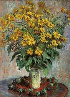 Lifes: Jerusalem Artichoke Flowers, by Monet
