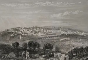 Ramparts: Jerusalem. General view from the Mount of Olives