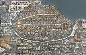 Madaba: Jerusalem, Madaba Mosaic Map, Jordan