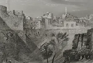 Miracles: Jerusalem. View from St Stephen's Gate, traditionally