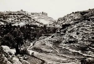 Wider: Jerusalem from the Wall of En-Rogel, Franci Frith 1857
