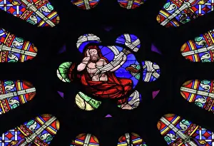 Debret: Jesse, Rose window, Basilique Saint-Denis, Saint-Denis