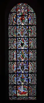 Bloodline: Jesse Tree stained glass window, Chartres cathedral, France