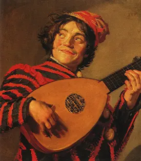 Jester: Jester with a Lute, by Frans Hals