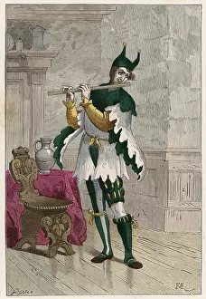 Jesters: JESTER PLAYING FLUTE