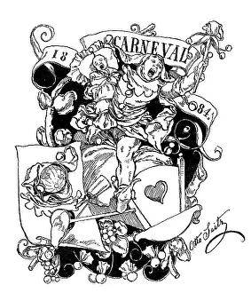 Sceptres: Jester presenting the newborn carnival 1884