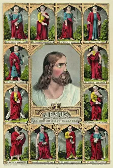 C1847: Jesus: and the twelve apostles