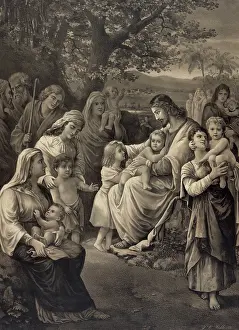 Suffer: Jesus blessing the children
