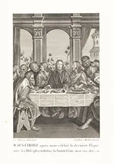 Christian Mechel: Jesus Christ and the apostles at the Last Supper