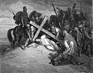 Golgotha: Jesus Christ with the Cross