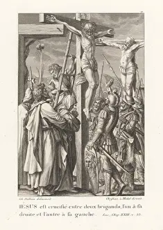 Christian Mechel: Jesus Christ is crucified between two thieves. J