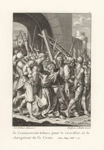 Christian Mechel: Jesus Christ forced to carry his own cross to