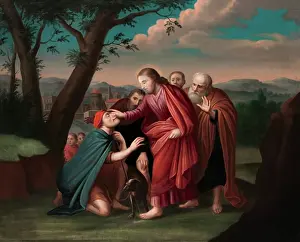 Gratitude: Jesus Christ healing a blind man as a number of
