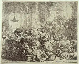 1635: Jesus driving the merchants from the Temple