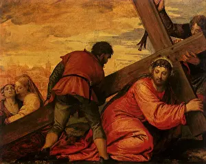 Veronese: Jesus Falls under the Weight of the Cross, by Veronese