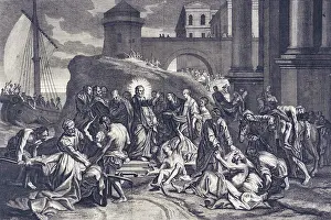 Heals: JESUS HEALS MULTITUDE