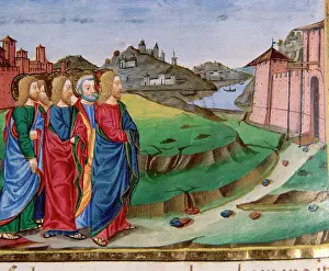 Predis: Jesus leaves Bethany and goes to Jerusalem. Codex of Predis