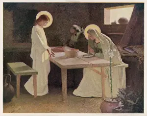 Purity: Jesus and his parents at the supper table