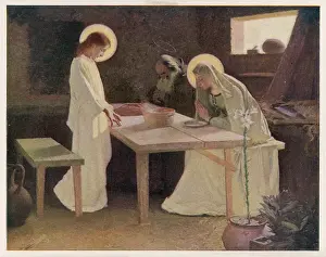 Purity: Jesus and his parents at the supper table