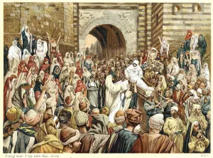 World History Archive: Jesus raising the widow's son at Nain. Young