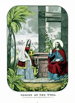 Samaritan: Jesus and the Samaritan woman at Jacob's Well