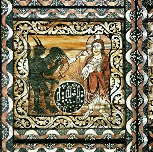 Graubuenden: Jesus temptation by the devil
