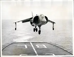 Widest: Jet fighter plane landing on HMS Blake