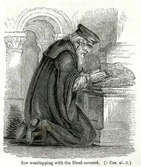 Worshiping: Jew at prayer