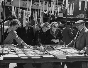 Alan Greeley Collection: JEWELLERY MARKET STALL