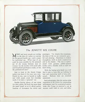Russell Butcher Collection: The Jewett Six automobile